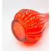 LE Smith Swung Vase Ribbed Large Amberina Ruby Red 20” MCM Column Bulbous Base
