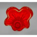 LE Smith Swung Vase Ribbed Large Amberina Ruby Red 20” MCM Column Bulbous Base
