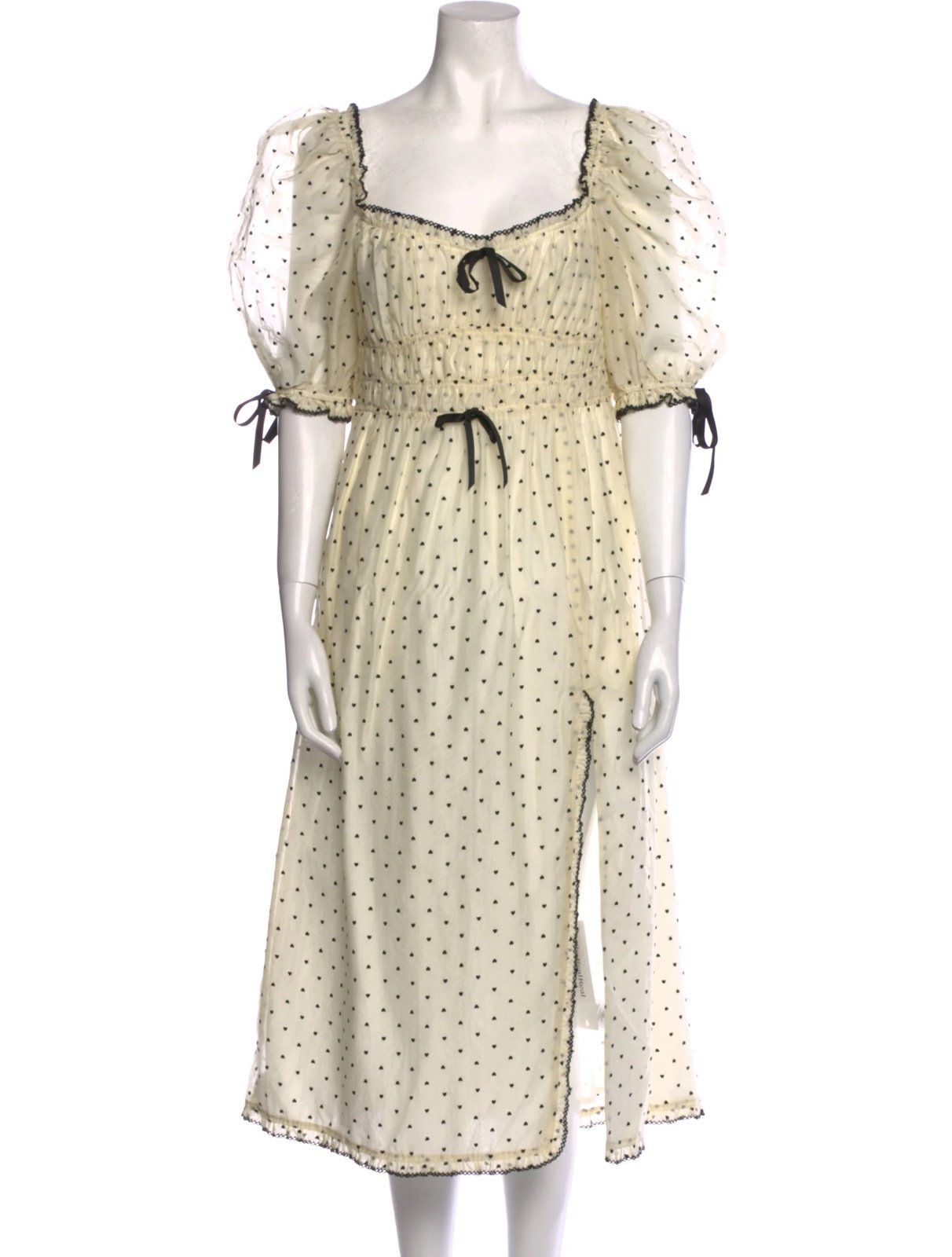 For Love and Lemon Midi Eden Dress Heart Polka Dot