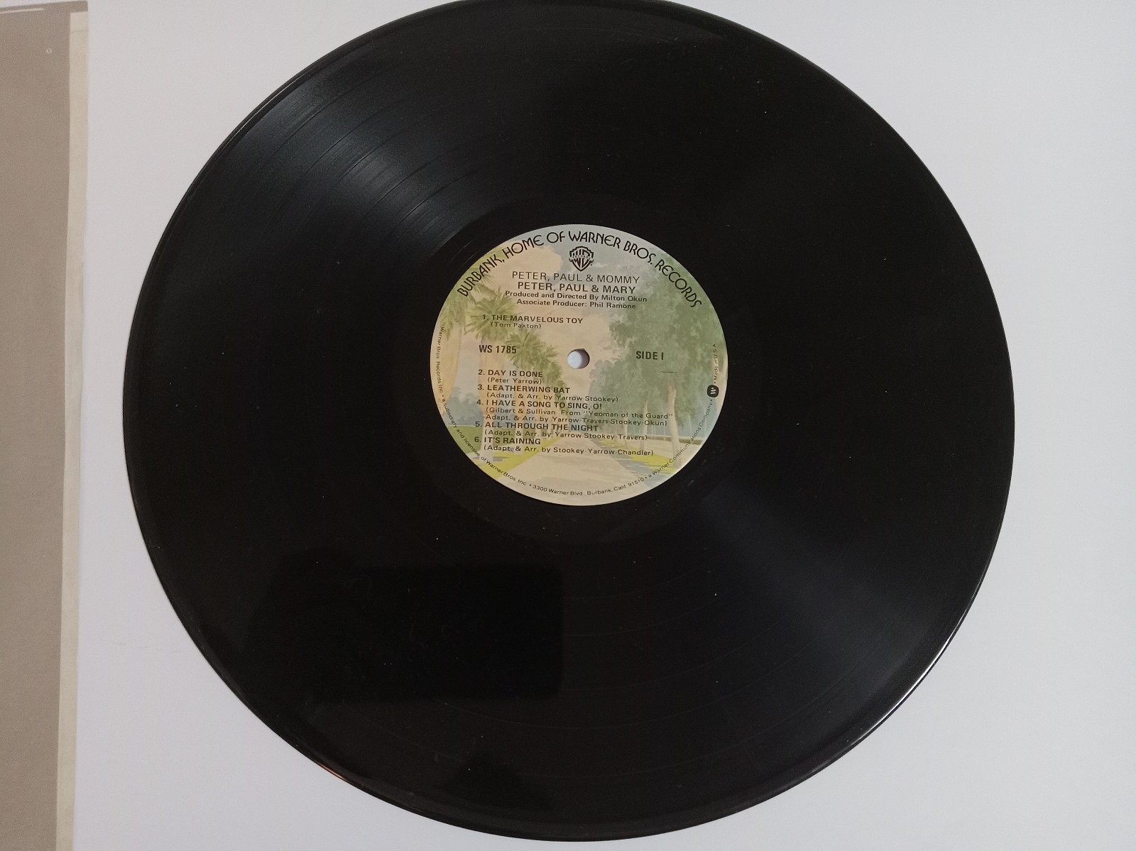 Peter, Paul and Mommy, original WS-1785 vinyl LP record album - detail