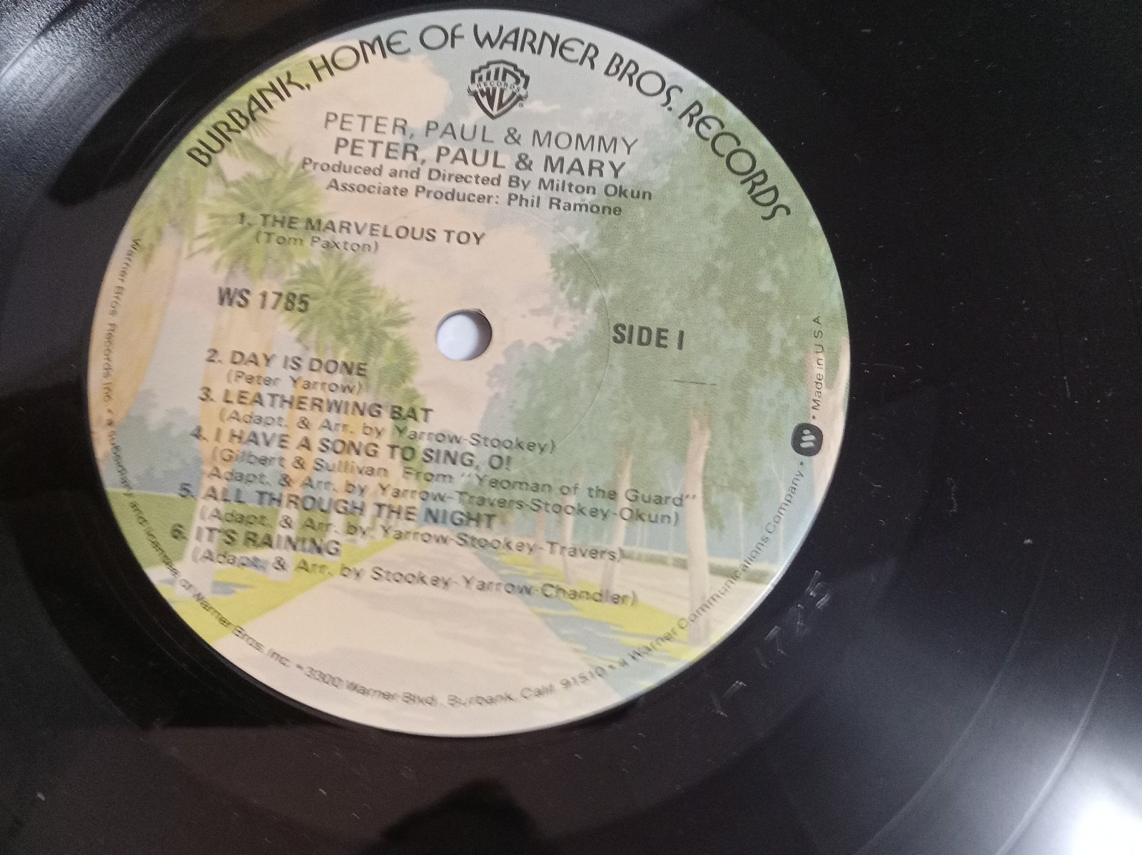 Peter, Paul and Mommy, original WS-1785 vinyl LP record album - detail
