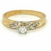 VINTAGE 14K YELLOW GOLD DIAMOND RING