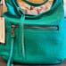 NWT Aimee Kestenberg Good Times Expandable Hobo - Earth Green Bubble Lamb