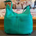 NWT Aimee Kestenberg Good Times Expandable Hobo - Earth Green Bubble Lamb
