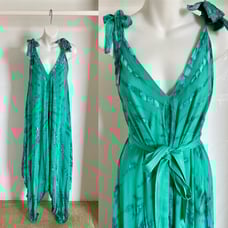 Fabulous Boho SEAFOAM Batik JUMPSUIT From HAWAII One-Size