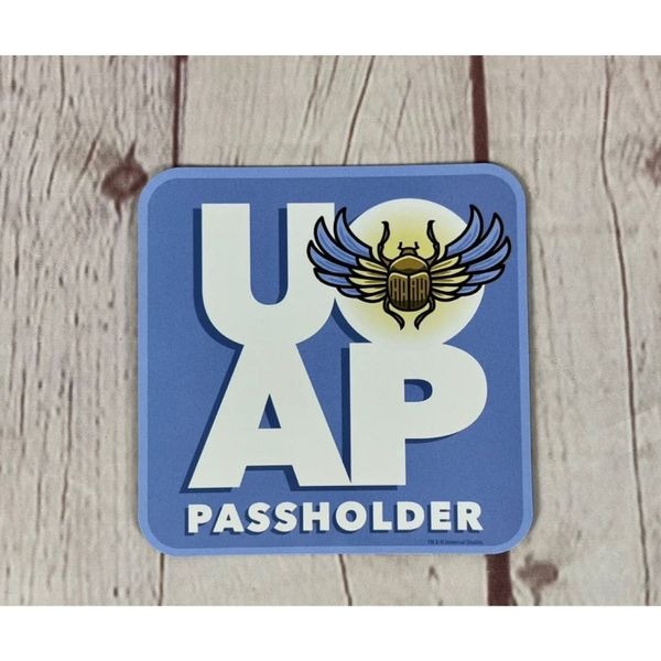 UNIVERSAL STUDIOS Orlando Mummy Annual Passholder August 2022 Magnet New UOAP