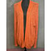 FREE PEOPLE Burnt Orange Cardigan Sweater Fuzzy Open Knit Pumpkin Spice Fall (S)