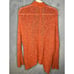 FREE PEOPLE Burnt Orange Cardigan Sweater Fuzzy Open Knit Pumpkin Spice Fall (S)