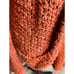FREE PEOPLE Burnt Orange Cardigan Sweater Fuzzy Open Knit Pumpkin Spice Fall (S)