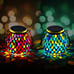 2 Pack Mosaic Solar Hanging Lights