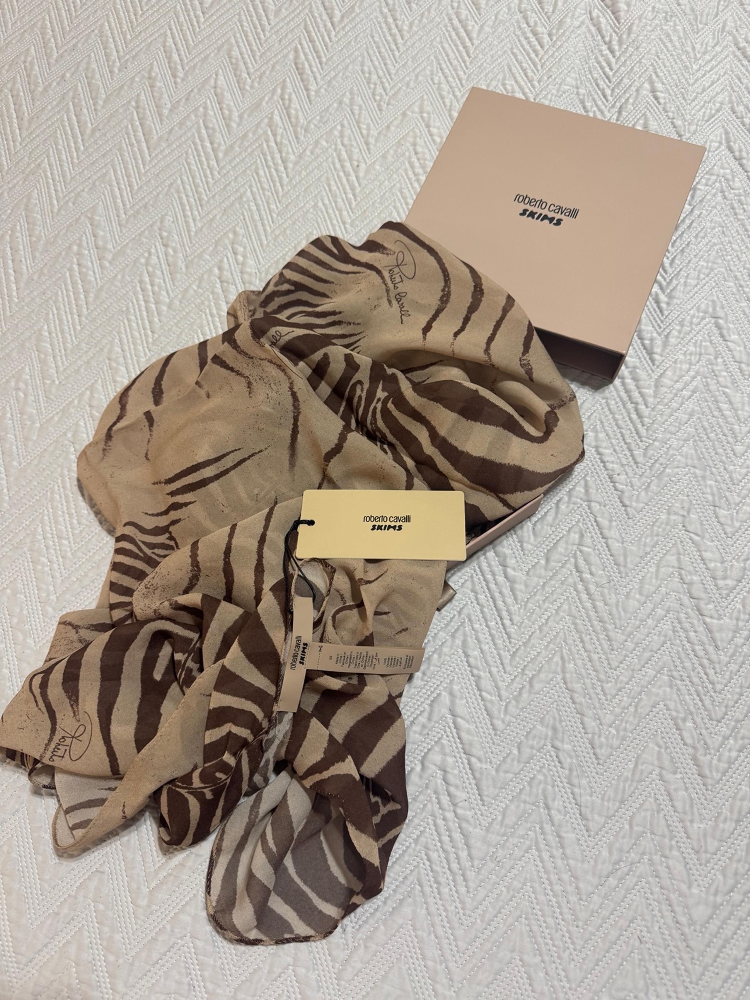 SKIMS X ROBERTO CAVALLI ZEBRA SCARF