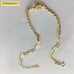 18k Yellow Gold Paperclip Chain Bracelet, Yellow Gold Chain Bracelet Au750