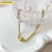 18k Yellow Gold Paperclip Chain Bracelet, Yellow Gold Chain Bracelet Au750