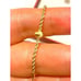 18k Yellow Gold Paperclip Chain Bracelet, Yellow Gold Chain Bracelet Au750