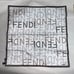 FENDI small cotton polkadot logo SCARF neckerchief
