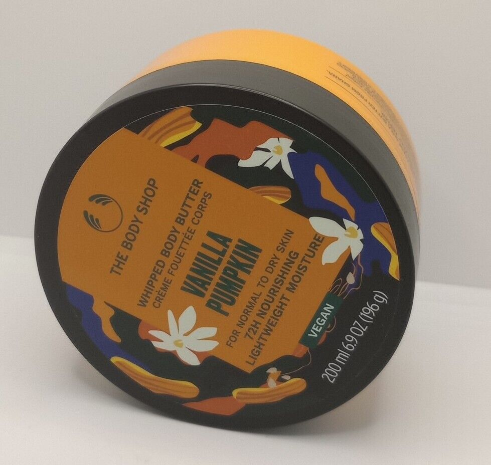 THE BODY SHOP Vanilla Pumpkin Body Butter Large 200 ml 6.9 Oz Vegan.*Fast Ship*.