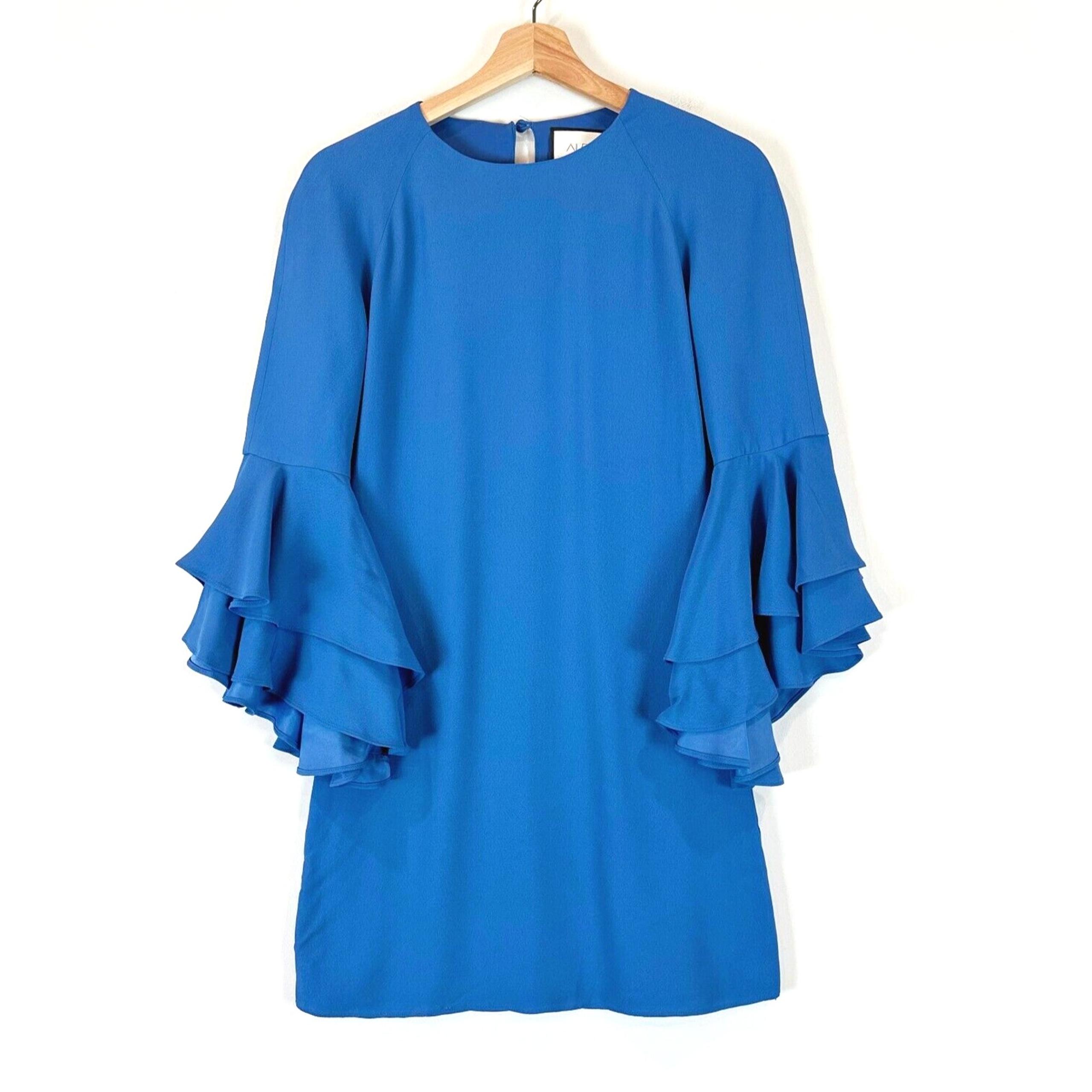 Alexis Women Melany Mini Dress XS Flare Sleeve Designer Capsule Party Cocktail