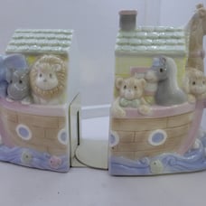 Precious Moments Noah's Ark Bookends