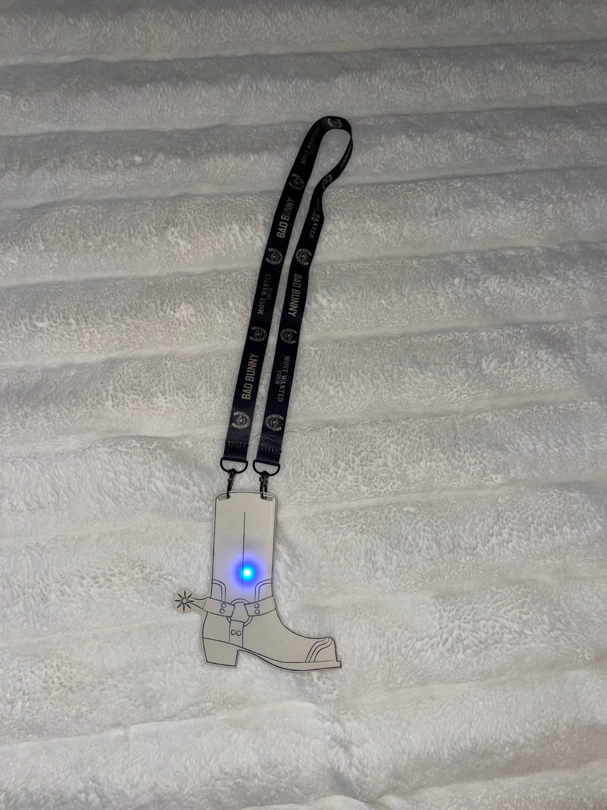 Bad Bunny Most Wanted Tour Boot Lanyard!