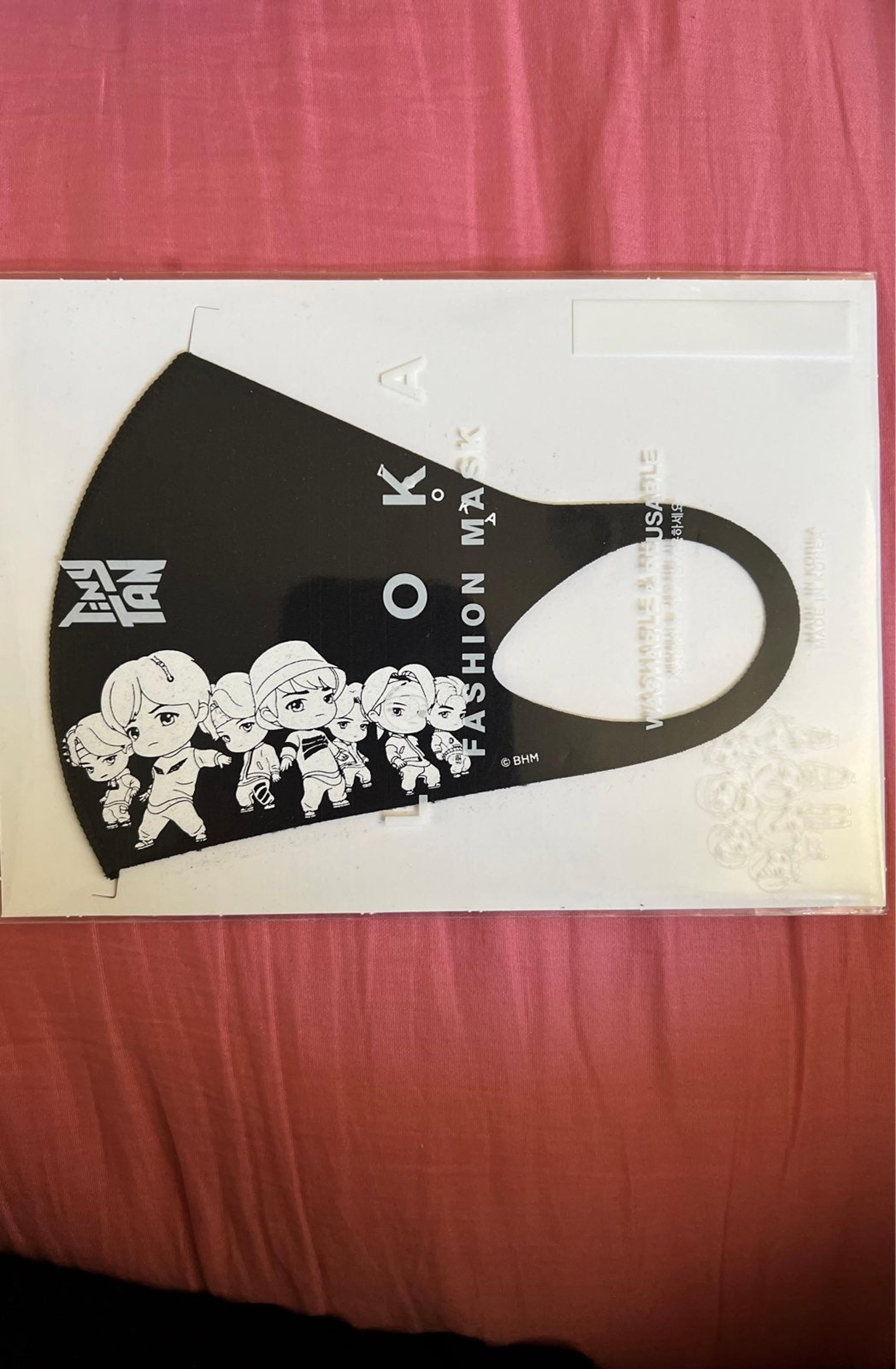 Tinytan Reusable Face Mask - BTS Mic Drop
