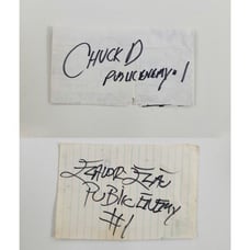 Public Enemy (Chuck D & Flavor Flav) signed 1988 UCLA Concert Flyer and Notebook