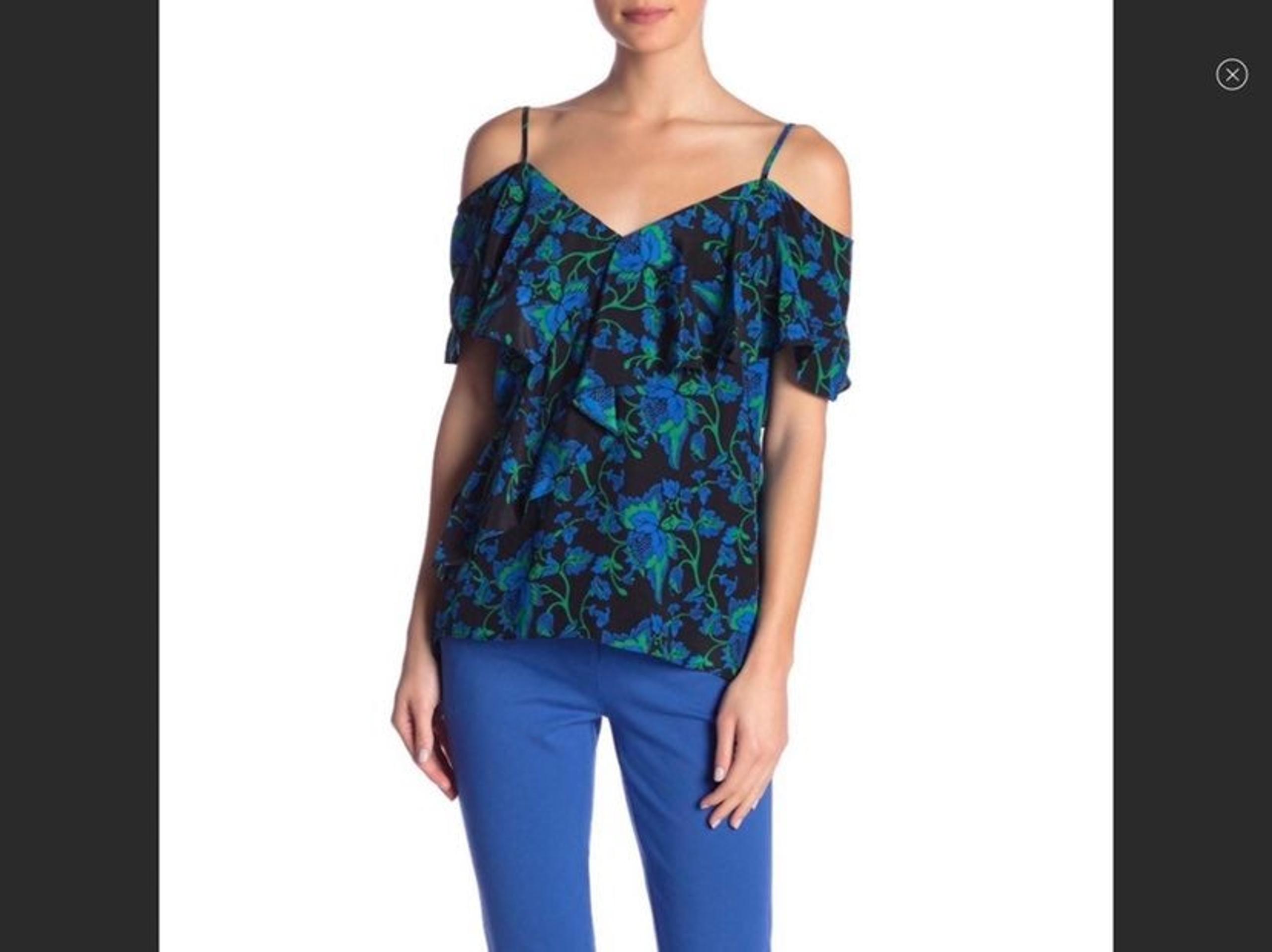 NWT - Diane von Furstenberg silk floral