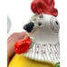 Vintage Italian Raymor Bitossi Ceramic Rooster Chicken Salt Pepper Shake & Bowl