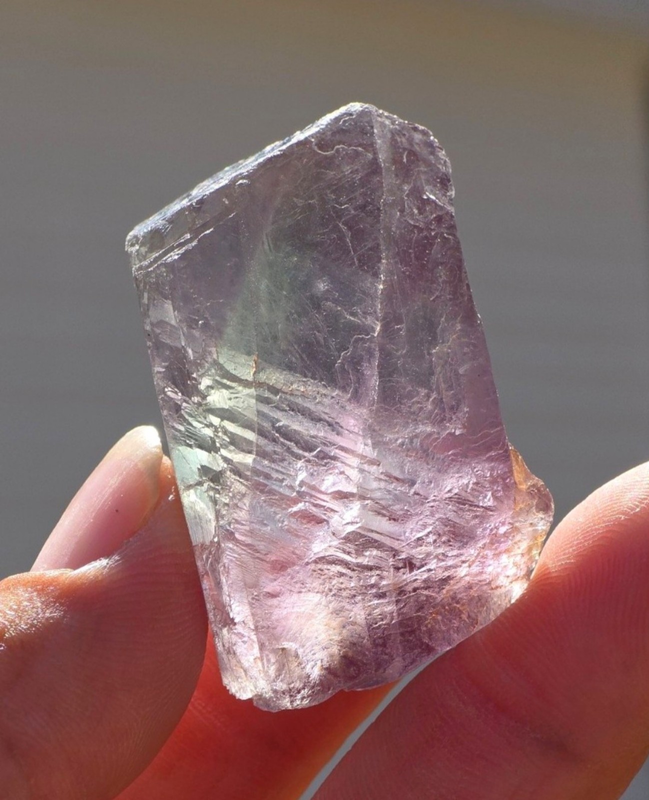 BIG & GEMMY!♡ Etched Color Change Fluorite Octahedral Crystal Specimen!