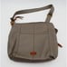 FOSSIL Morgan Traveler Olive Grey Pebbled Leather Messenger Crossbody Shoulder