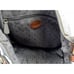FOSSIL Morgan Traveler Olive Grey Pebbled Leather Messenger Crossbody Shoulder