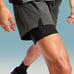 On Men's Performance Hybrid Short Shadow Size XL running shorts