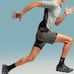 On Men's Performance Hybrid Short Shadow Size XL running shorts