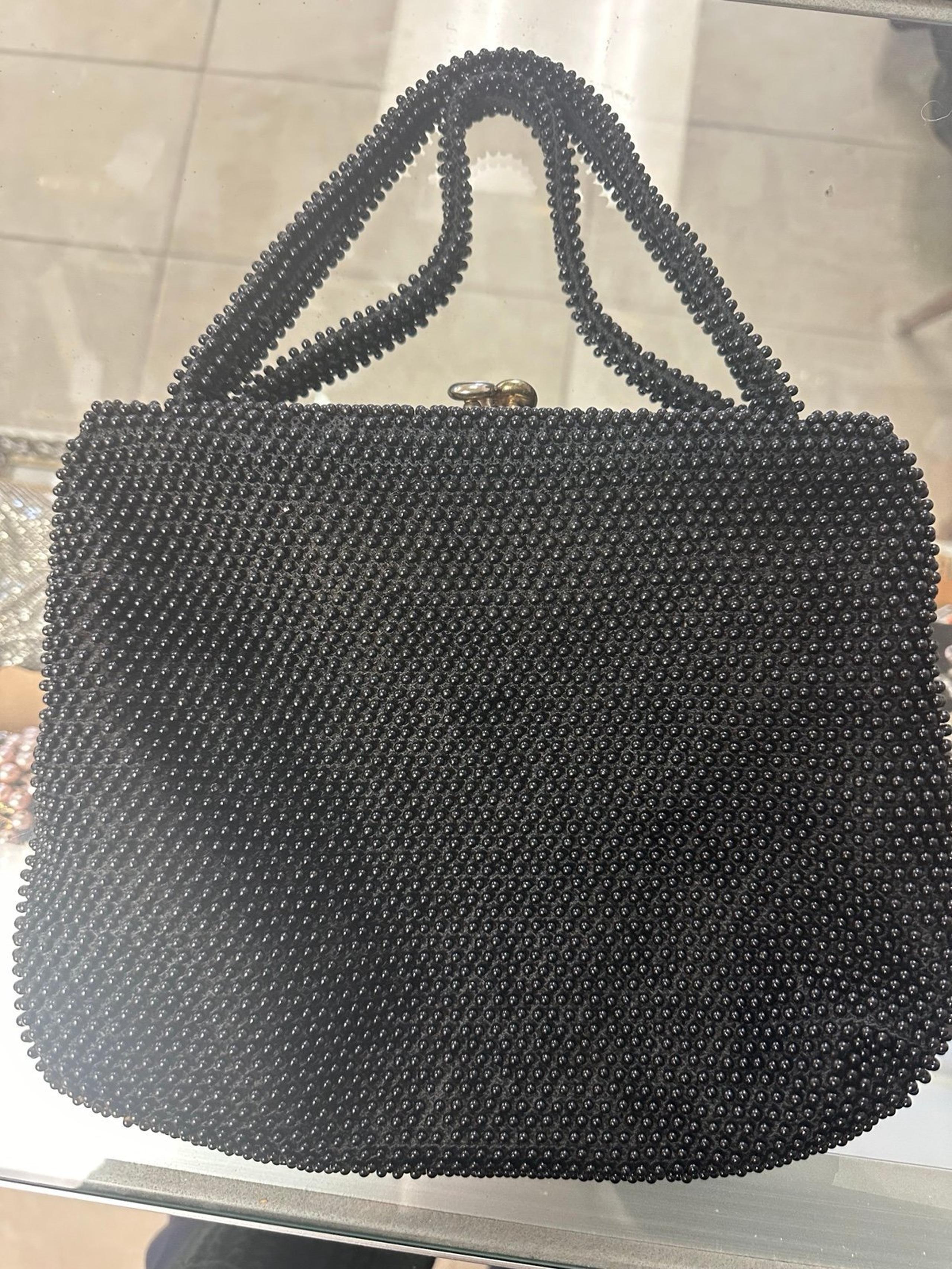 Vintage Corde bead bag