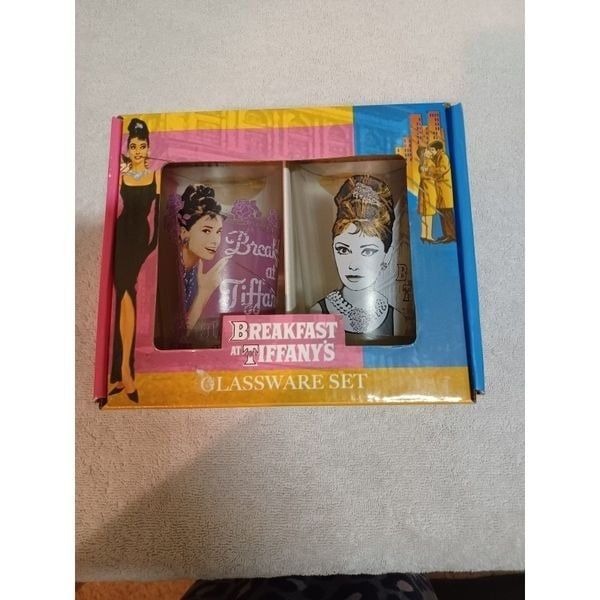 Breakfast at tiffanys glassware Audrey Hepburn 1960's Movie Made In 1995