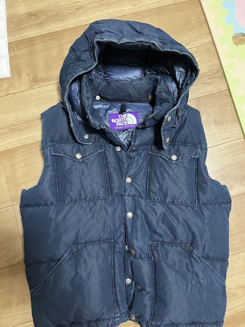 The North Face Purple Label Denim Indigo Hooded Vest