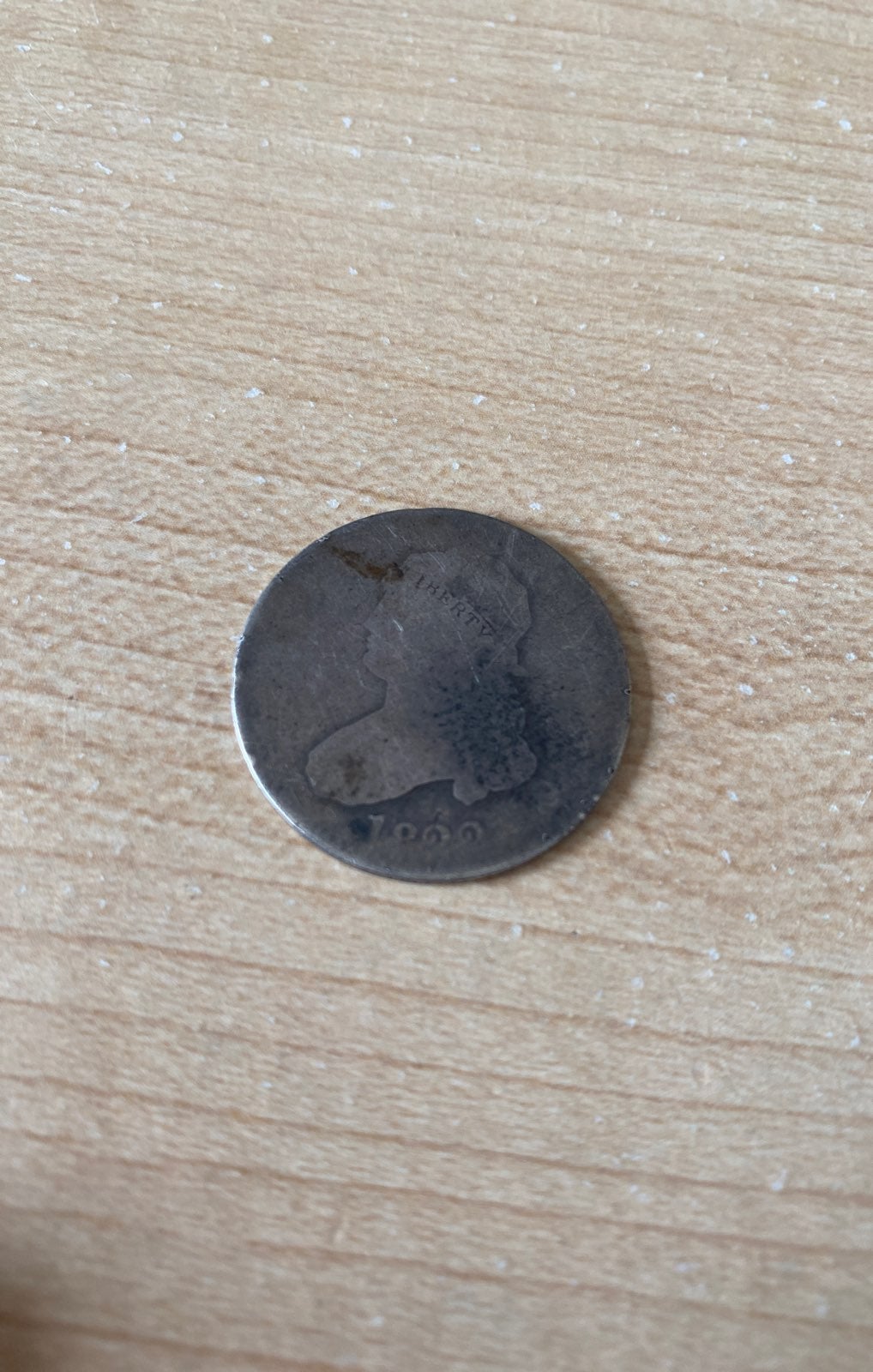 1822 Bust Quarter Dollar