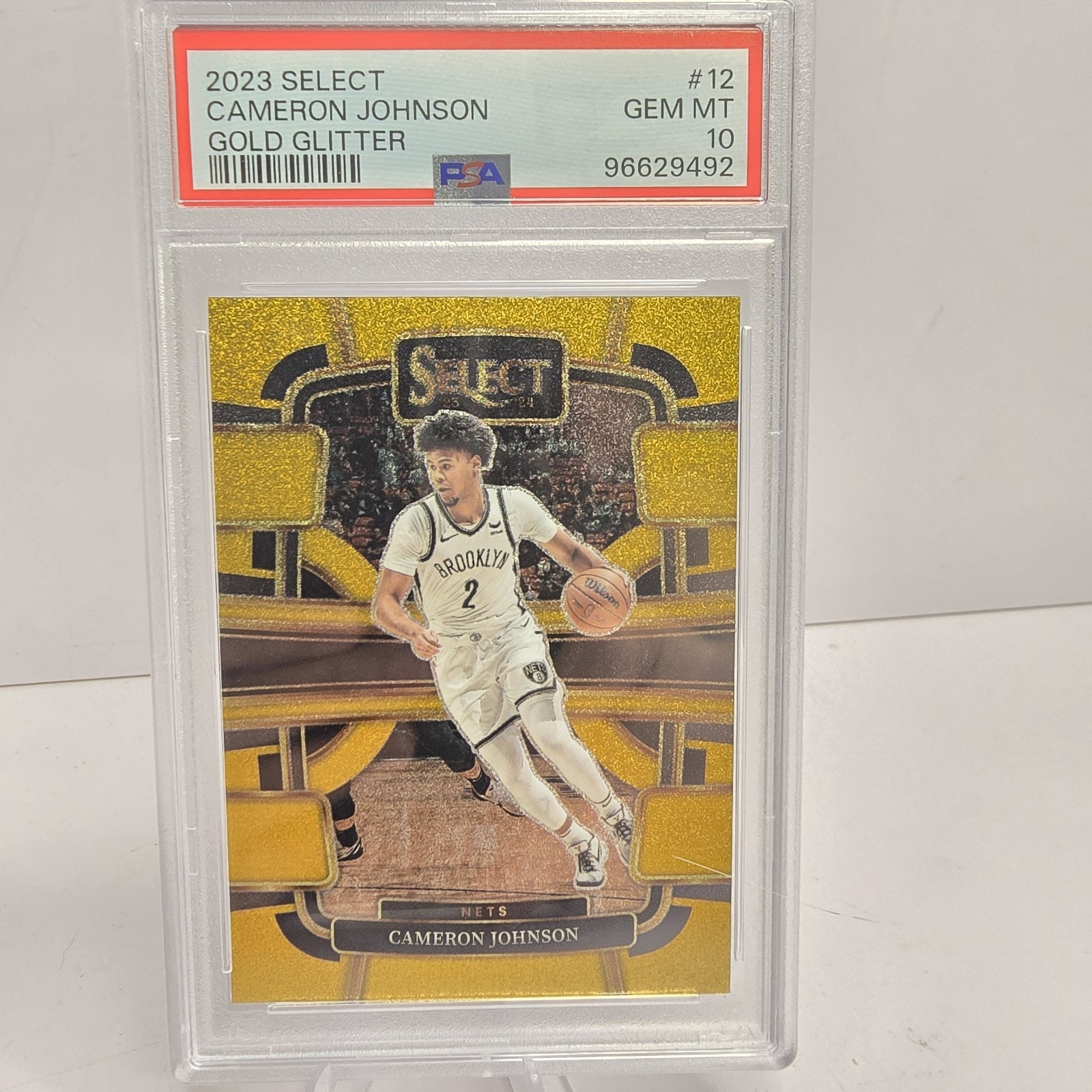 2023 Cameron Johnson Select Gold Glitter PSA 10 POP Nets