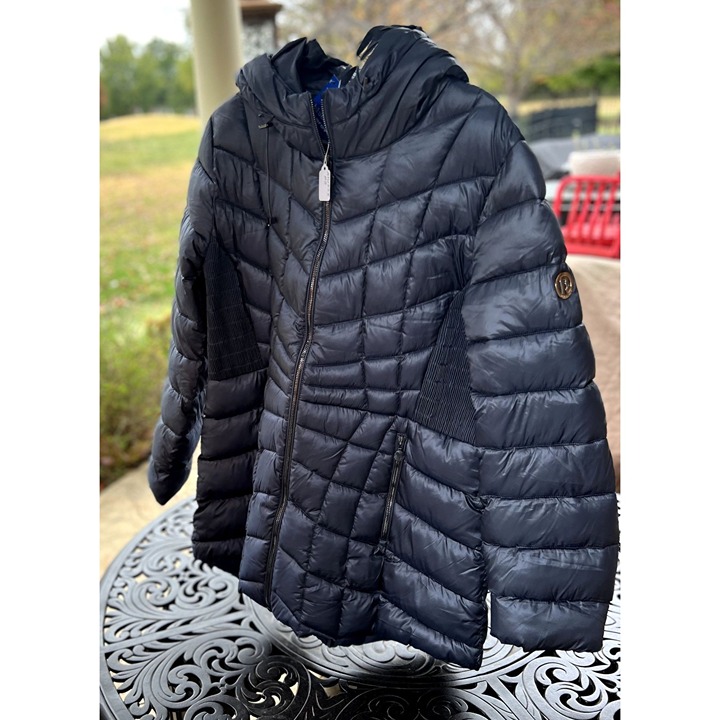 packable down & ecoplume coat bernardo