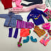 Vintage Barbie Doll Clothes Lot Pants Dress Skirt Shirt Socks