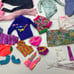 Vintage Barbie Doll Clothes Lot Pants Dress Skirt Shirt Socks