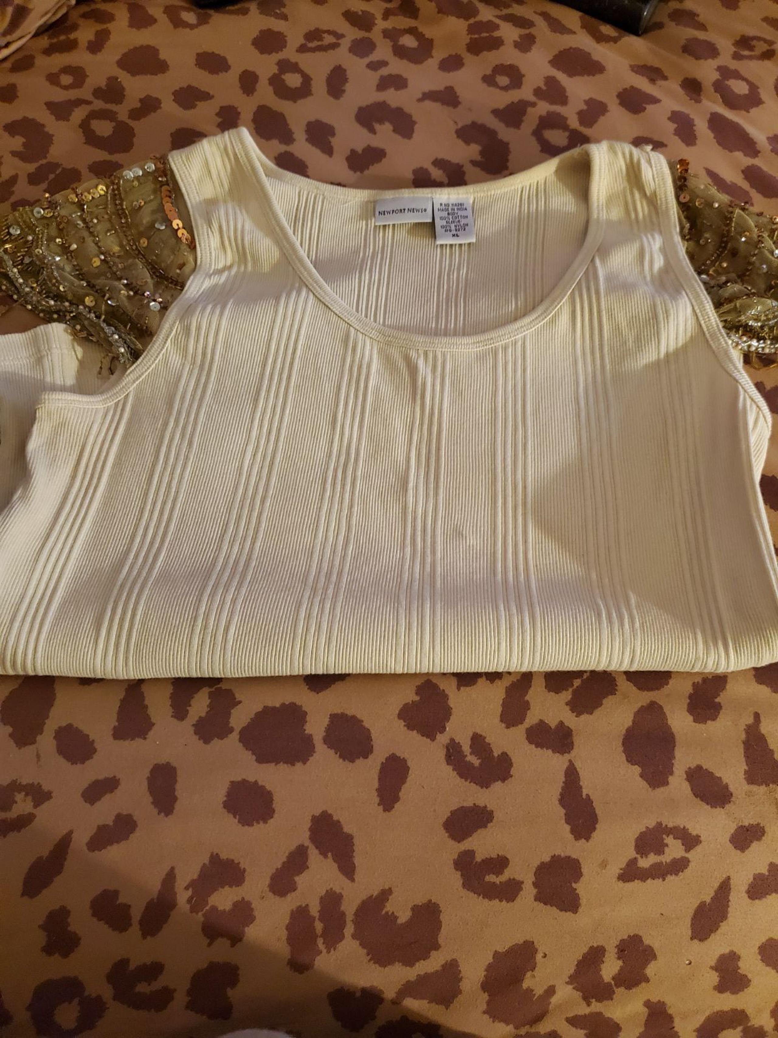 Newport News Jeweled Short Sleeve Tee