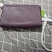 WristletKate Spade Tilden Place Alek Mahogany Leather Crossbody Bag Gold Accents