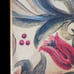 Rare Find 18 ×18 Liz Jardine Wooden Bold Floral Wall/Easel Art