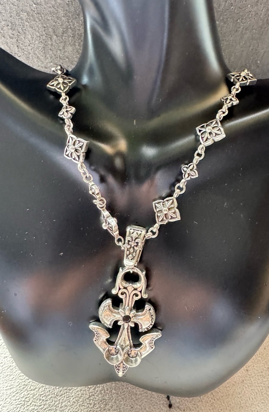 S925 boat anchor pendant Necklace