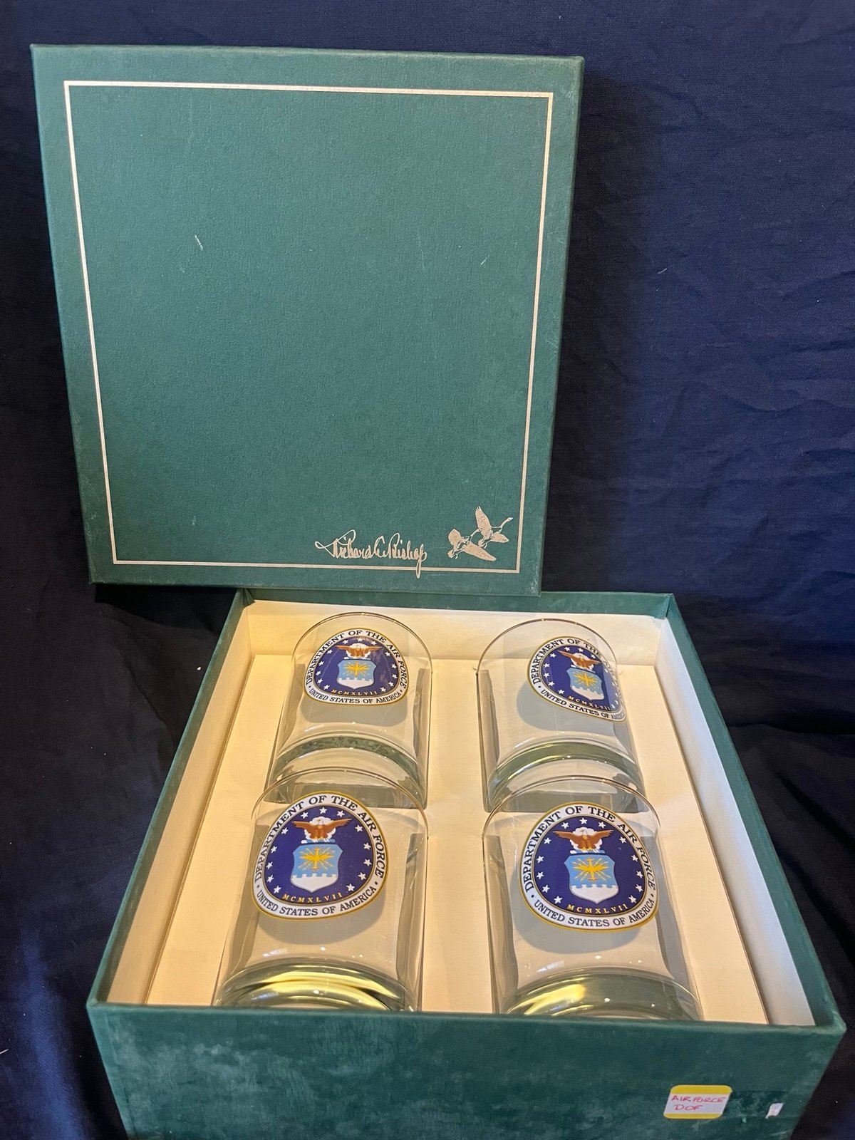 Richard Bishop Air Force United States of America Cocktail Glasses