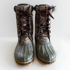 Timber Wolf Thermolite Camouflage Camo Waterproof Lace Up Boots Size 8Y Hunting