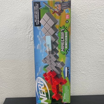 Nerf Minecraft Heartstealer Toy Sword, Blasts Darts, Includes 4 foam darts