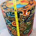 decretive Antique Chinese dragon Hat box- Grain Bin