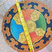 decretive Antique Chinese dragon Hat box- Grain Bin