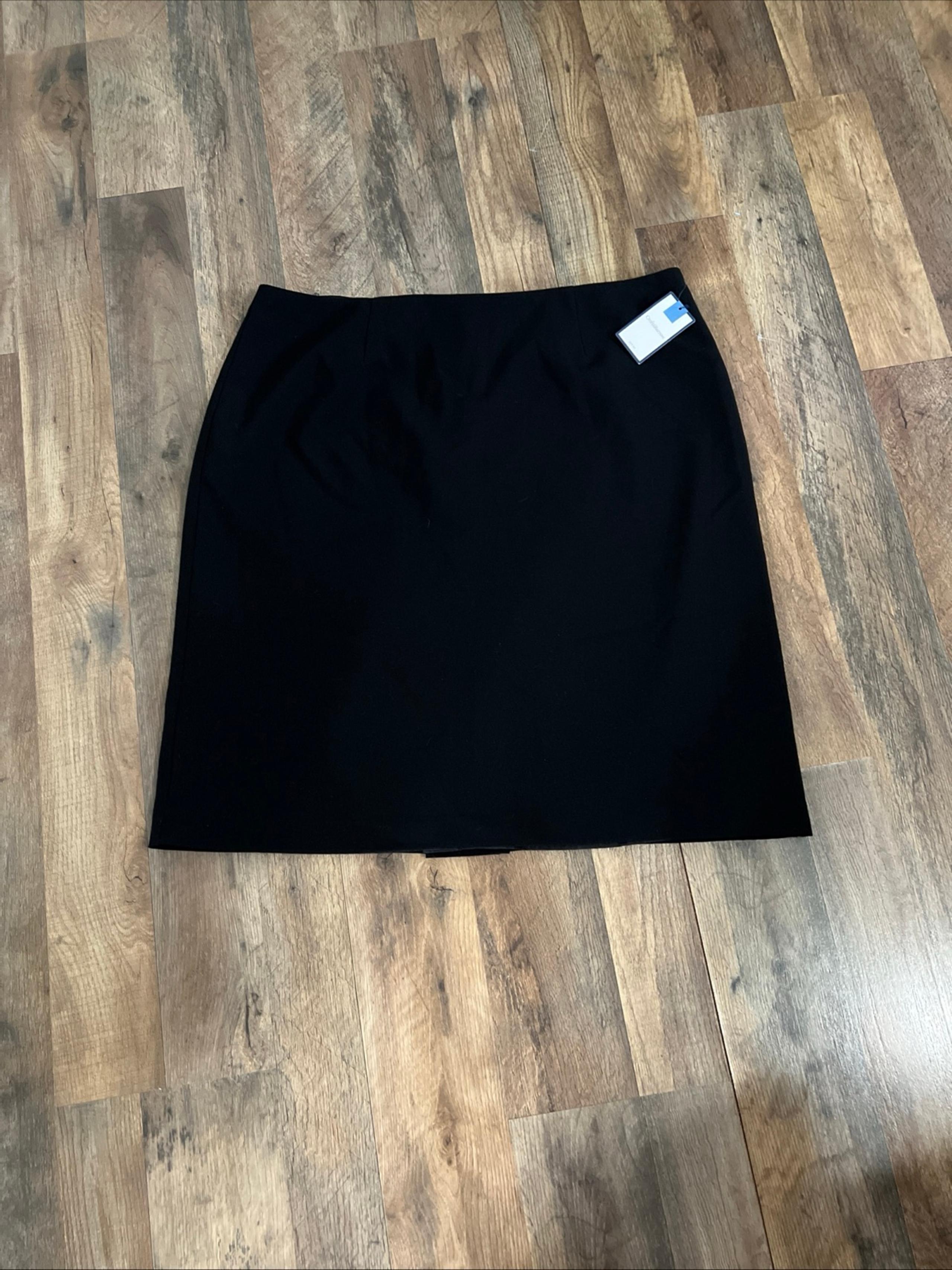 Croft & Barrow Skirt Women's Plus Size Straight Pencil 18 Black  NWT